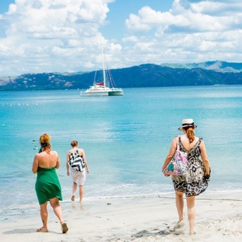 People at beach in Costa Rica
