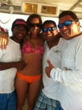 Woman & crew members Marlin del Rey