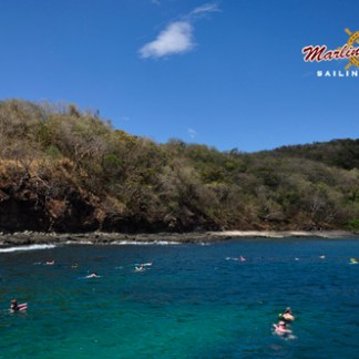 People playing in water in Costa Rica