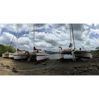 Marlin del Rey catamarans docked