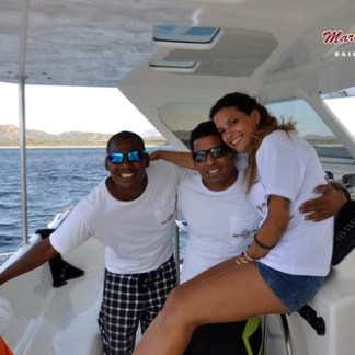 Crew members on Marlin del Rey