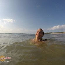 girl in water Costa Rica